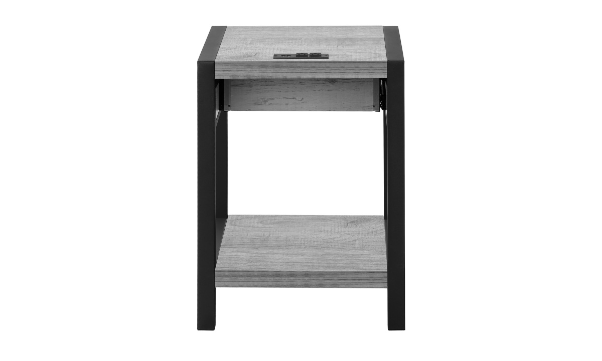 Grey/Black Accent Table (I 3201) - Image 4