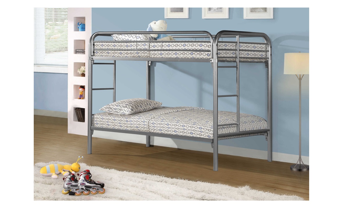 Silver Bunkbed - Twin/Twin (I 2230S)