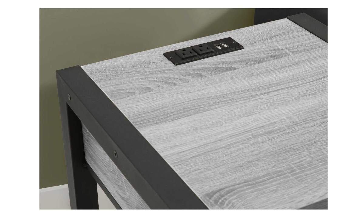 Grey/Black Accent Table (I 3201) - Image 2